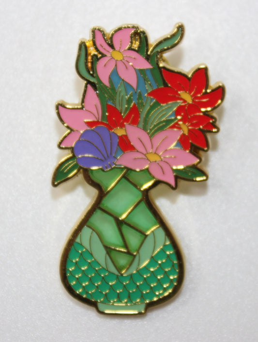 Ariel Disney Princess Flower Vase Stained Glass Mystery Loungefly Pin