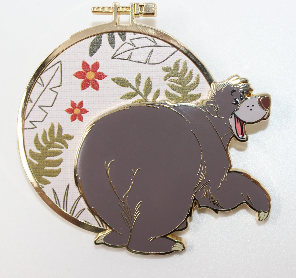 Baloo Disney Classics Cross Stitch Pink a la Mode Jumbo Mystery Pin