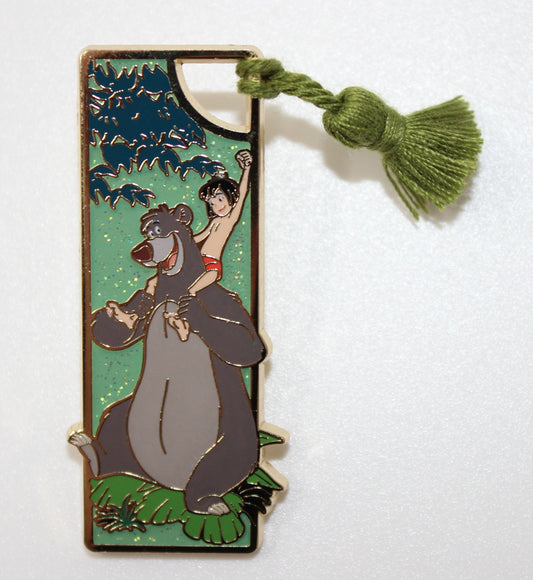 Baloo & Mowgli Jungle Book Bookmark Tassel Glitter Chaser Mystery BoxLunch Pin