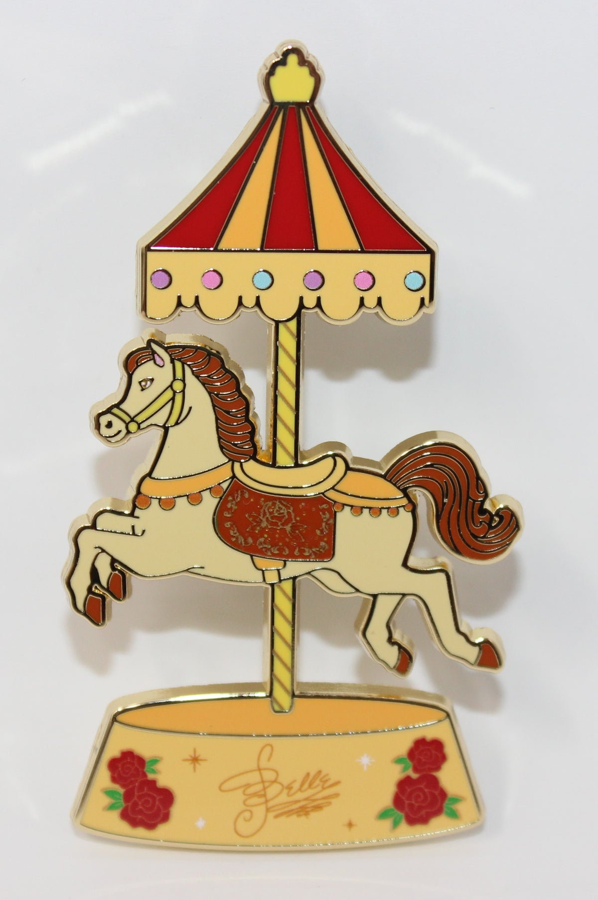 Belle Disney Princess Royal Carousel Pink a la Mode Mystery Disney Pin