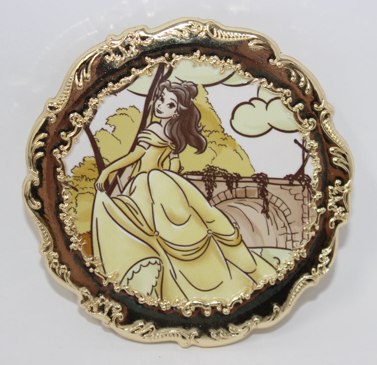 Belle Vintage Plates Pink a la Mode Mystery Disney Pin
