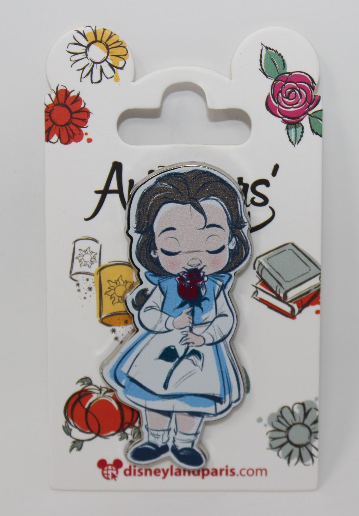Belle with Rose Animator's Collection Disneyland Paris Disney Pin