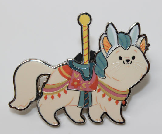 Carousel Horse Cat Dogs & Cats Halloween Mystery Disney Pin