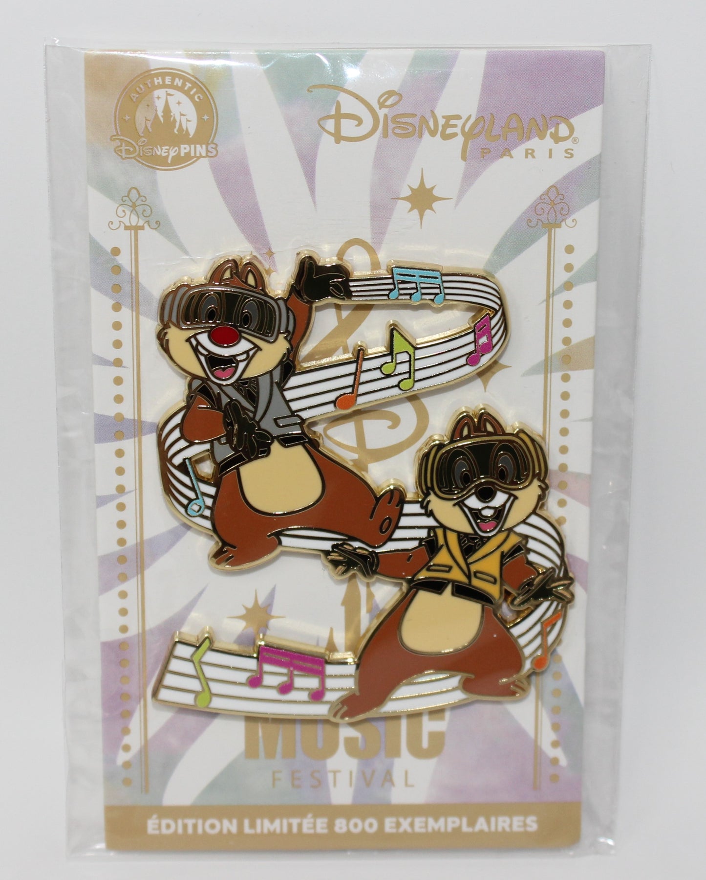 Chip & Dale 2025 Music Festival Disneyland Paris Disney Pin