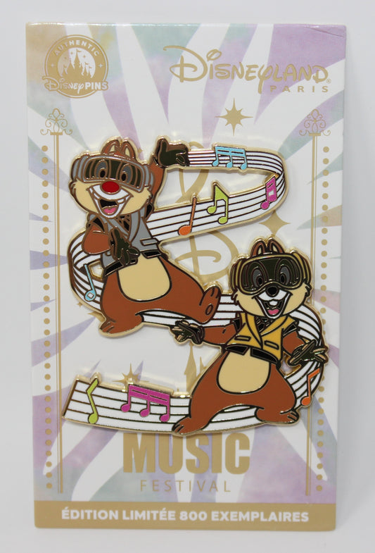 Chip & Dale 2025 Music Festival Disneyland Paris Disney Pin 069/800