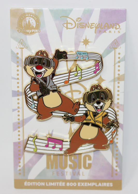 Chip & Dale 2025 Music Festival Disneyland Paris Disney Pin 365/800