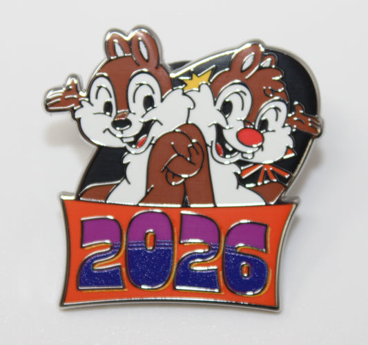 Chip & Dale 2026 Dated Mystery Disney Pin