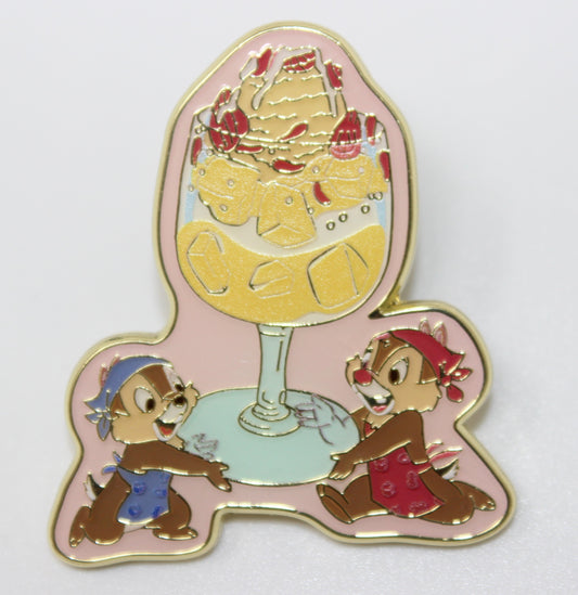 Chip & Dale Chestnut Parfait Hong Kong Cuisine Mystery Disney Pin