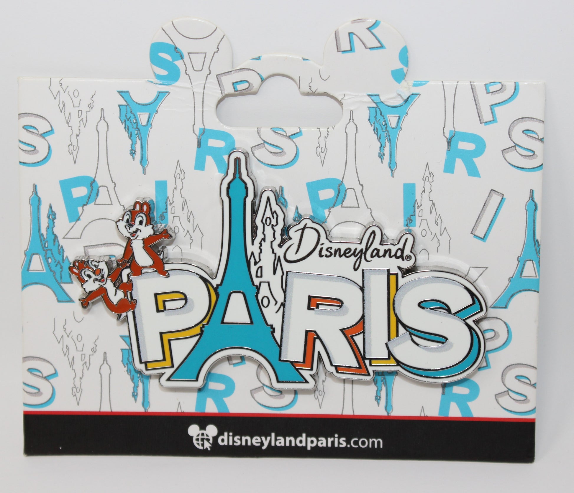 Chip & Dale Eiffel Tower Disneyland Paris Disney Pin