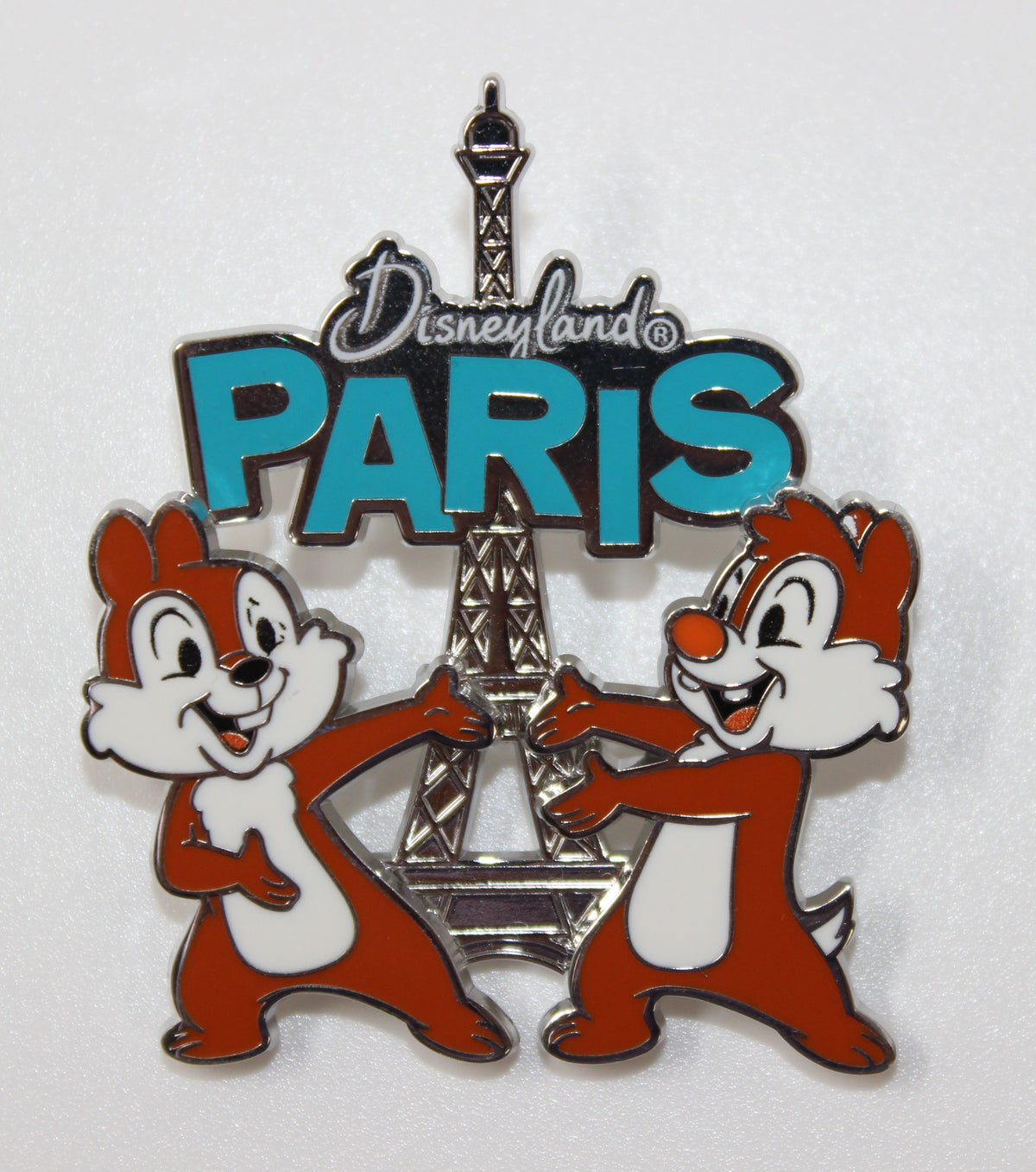 Chip & Dale Eiffel Tower Disneyland Paris Disney Pin