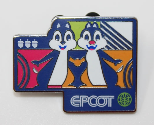 Chip & Dale Epcot Mystery Disney Pin