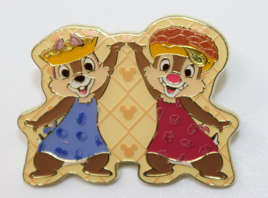 Chip & Dale Pineapple Bun Hong Kong Cuisine Mystery Disney Pin