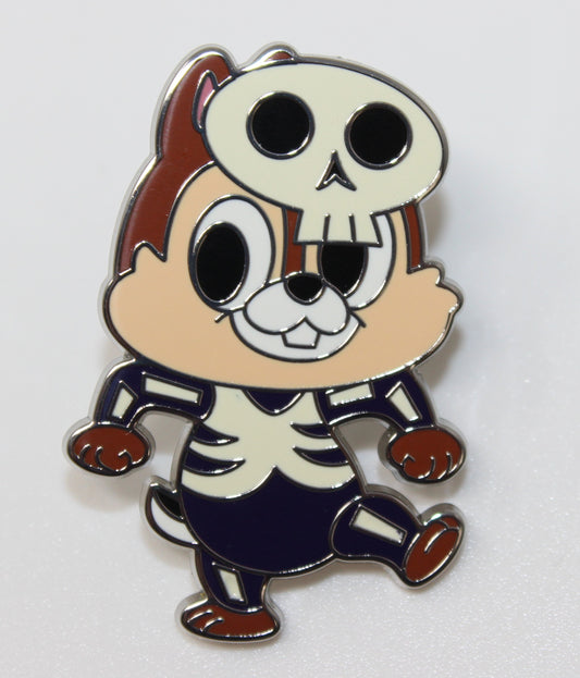 Chip as a Skeleton Trick or Chipmunk Mystery Disney Pin