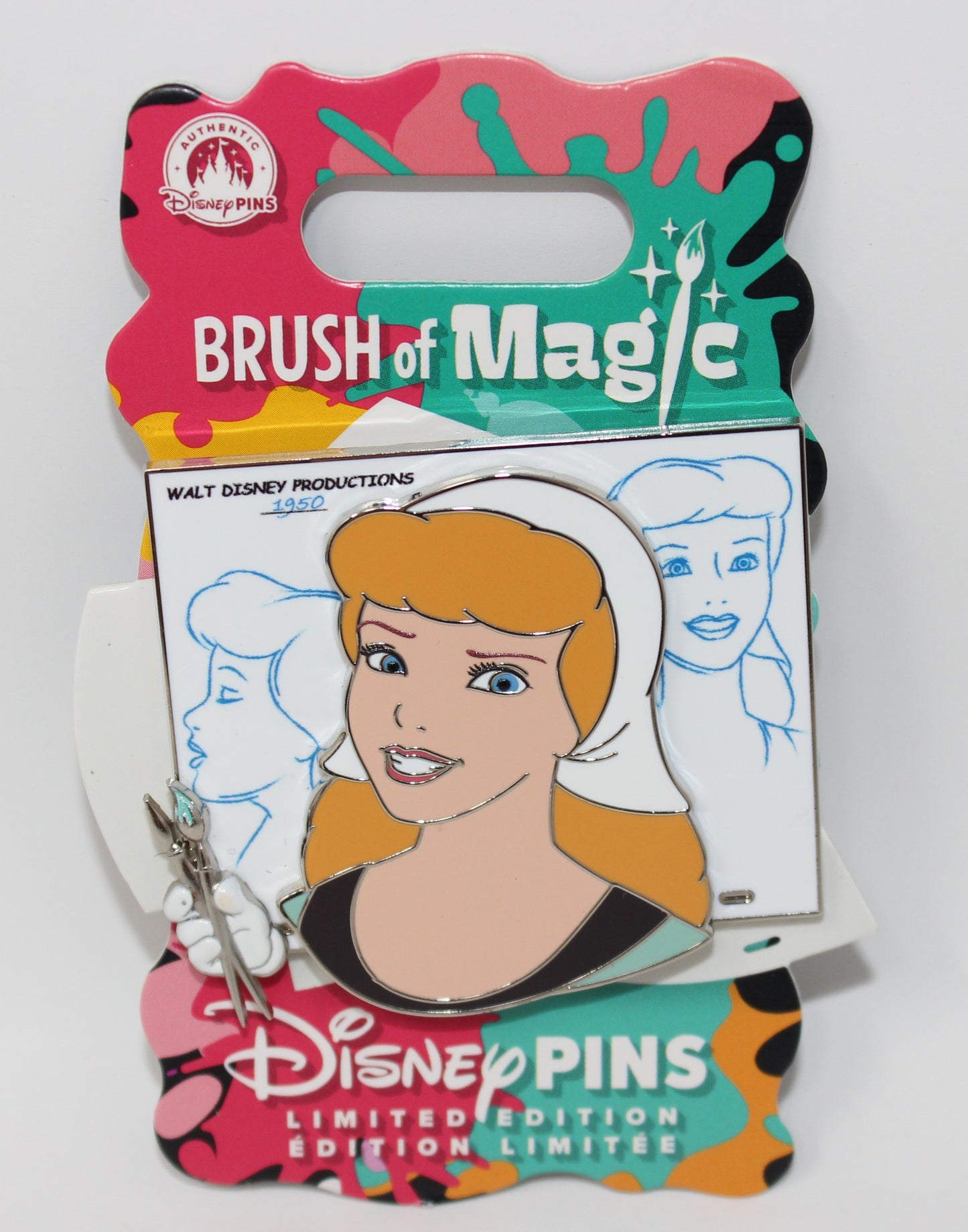Cinderella Brush of Magic Limited Edition Disney Pin