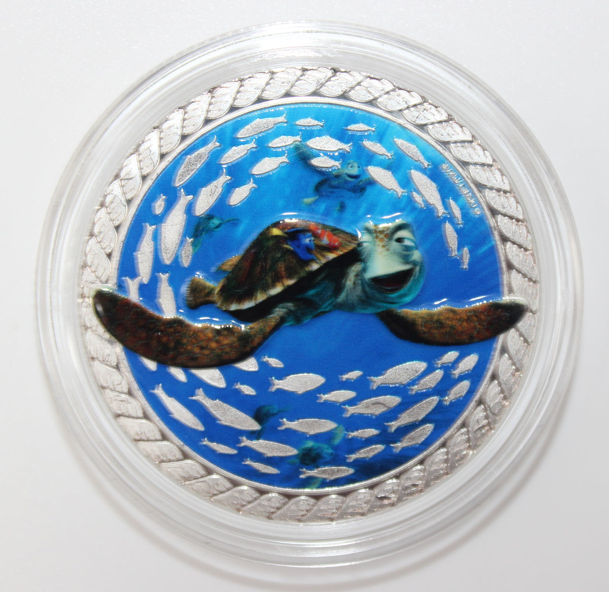 Crush & Dory Epcot Disney Medallion