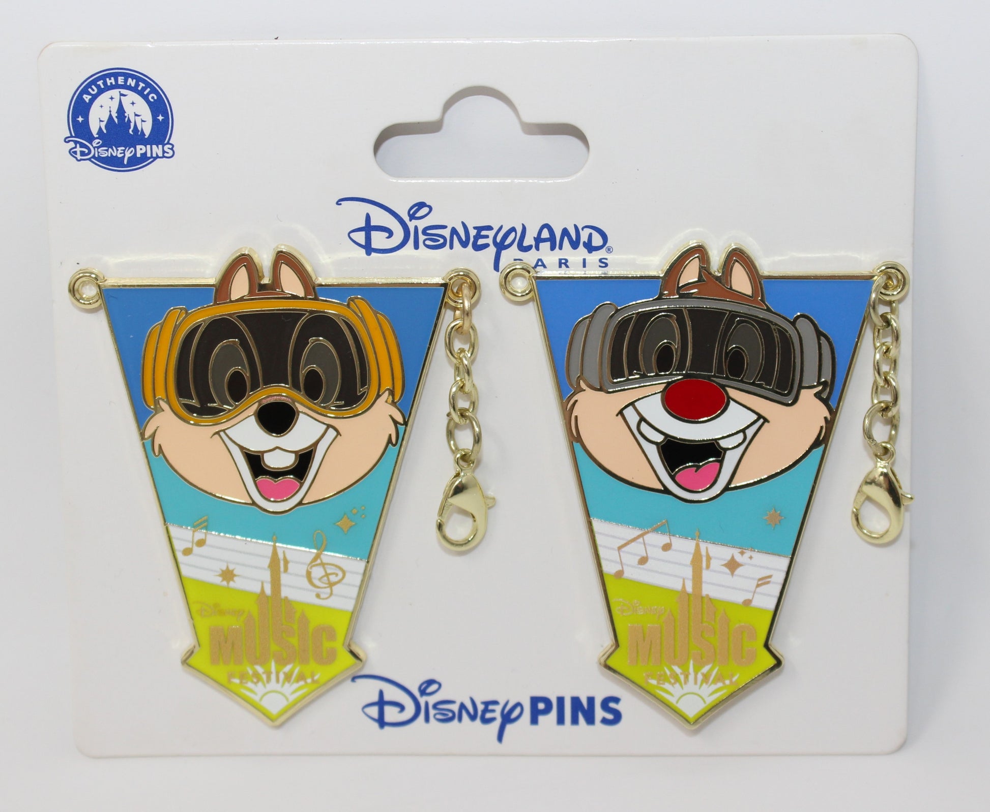 DJ Chip & Dale 2025 Music Festival Disneyland Paris Disney Pin Set