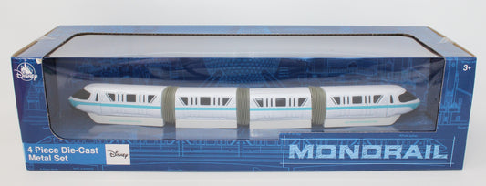 Disney Parks Monorail 4 Piece Die-Cast Metal Set