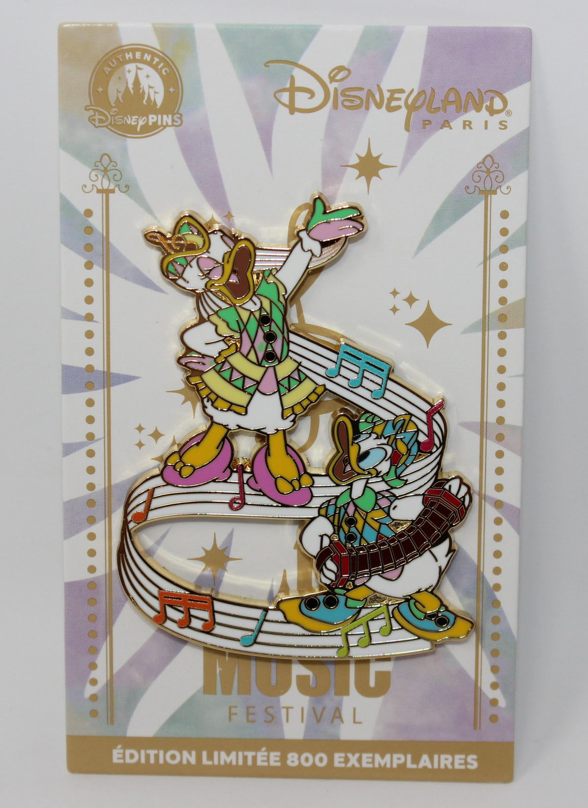 Donald & Daisy Duck 2025 Music Festival Disneyland Paris Disney Pin 106/800