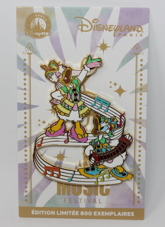 Donald & Daisy Duck 2025 Music Festival Disneyland Paris Disney Pin 106/800