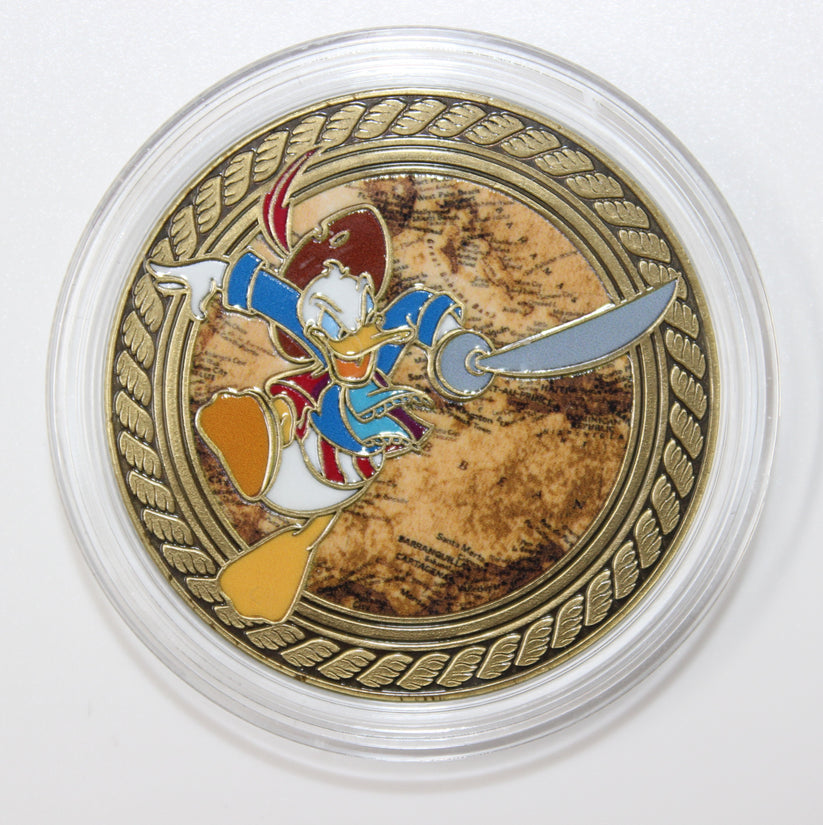 Donald Duck Pirates of the Caribbean Disney Medallion – Shopping the Parks