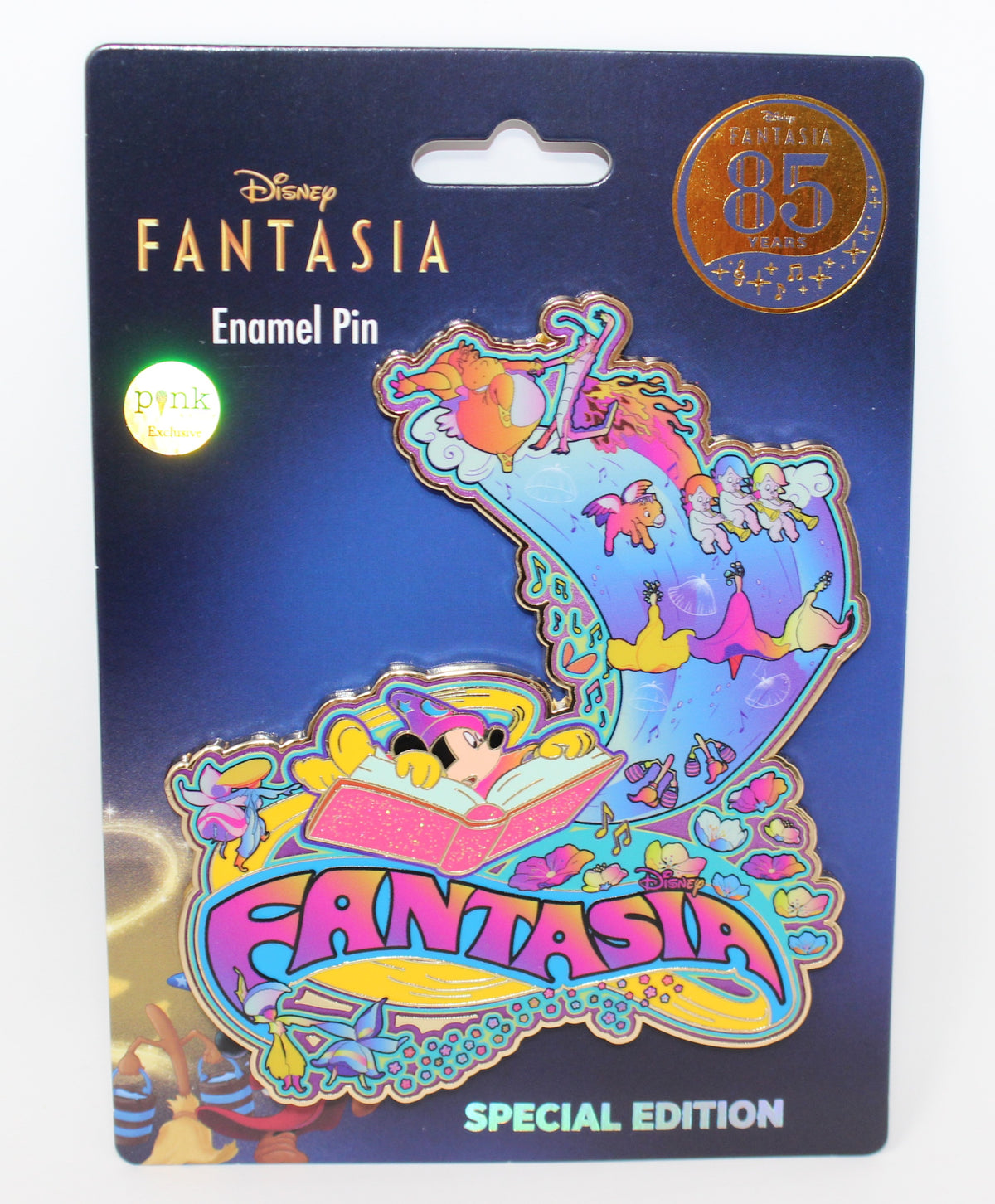 Fantasia 85th Anniversary Pink a la Mode Jumbo Disney Pin
