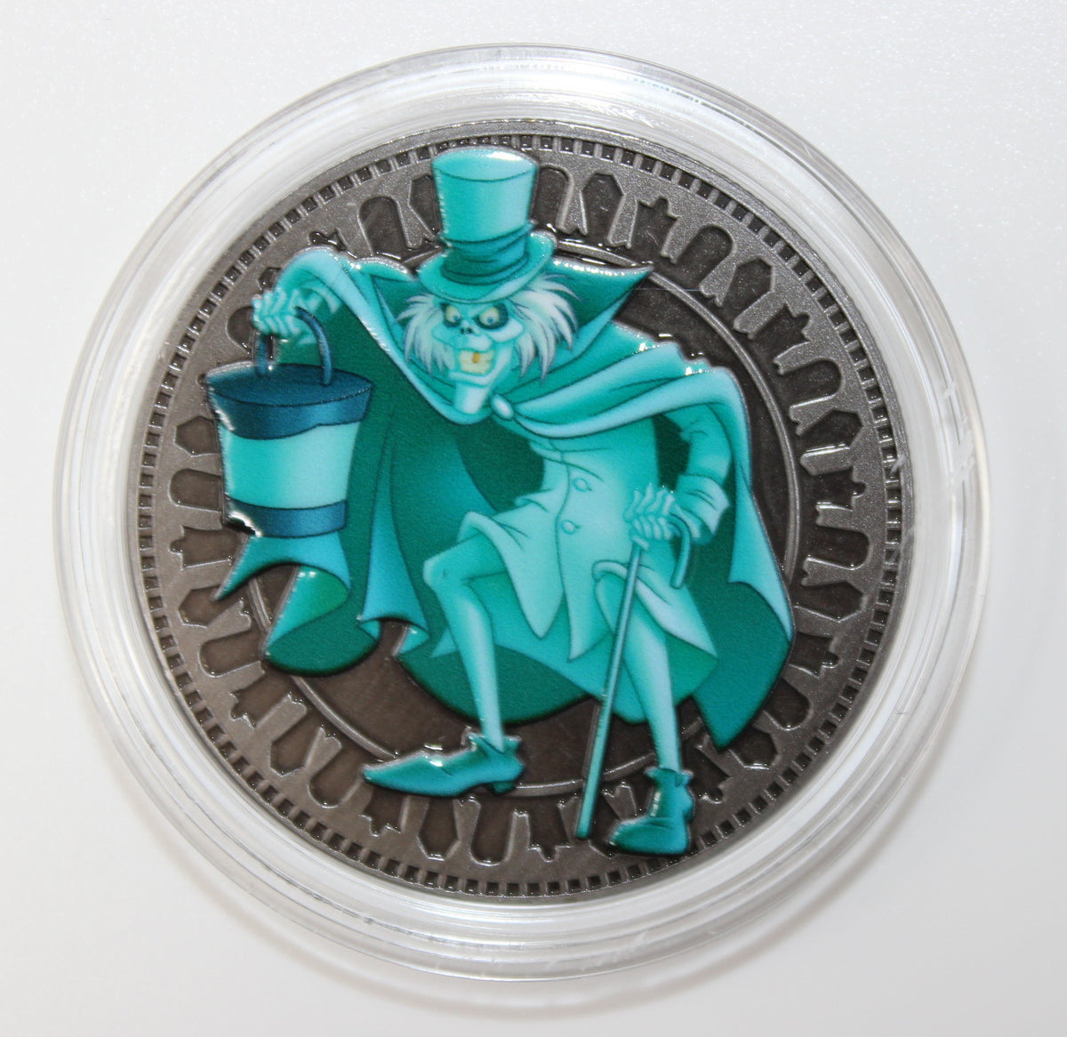 Hatbox Ghost Haunted Mansion Disney Medallion