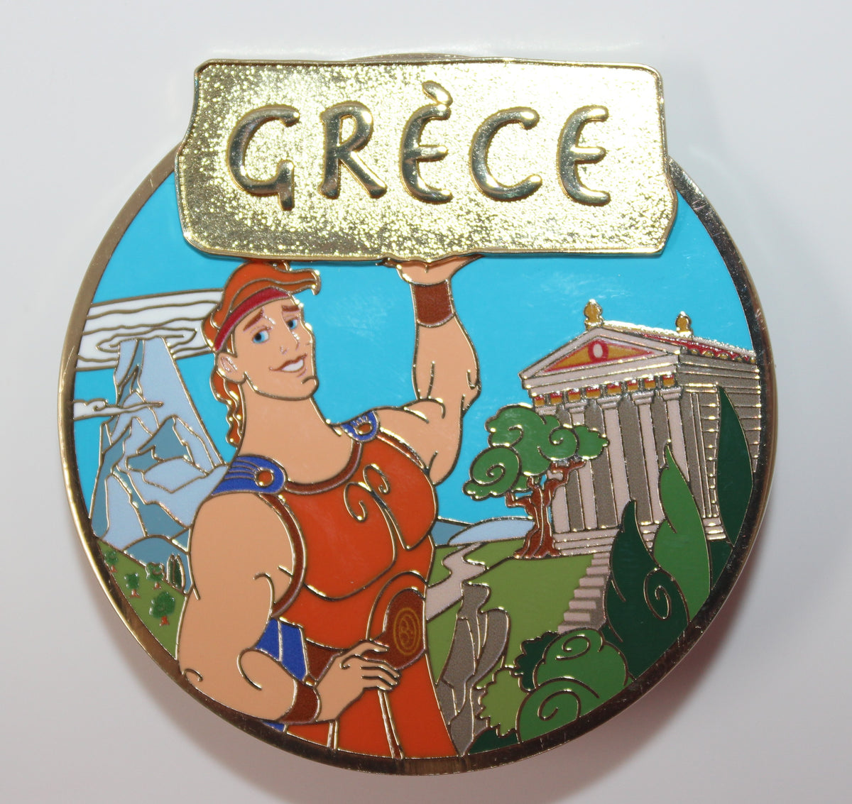 Hercules Grece Voyages Disneyland Paris Limited Edition Mini Jumbo Disney Pin