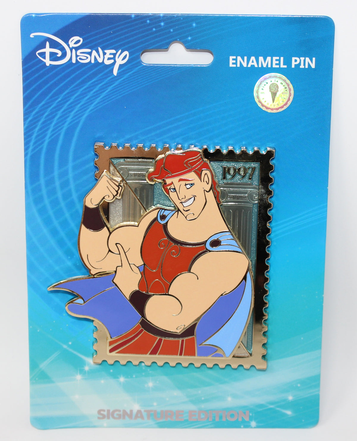 Hercules Royal Stamps Pink a la Mode Disney Pin