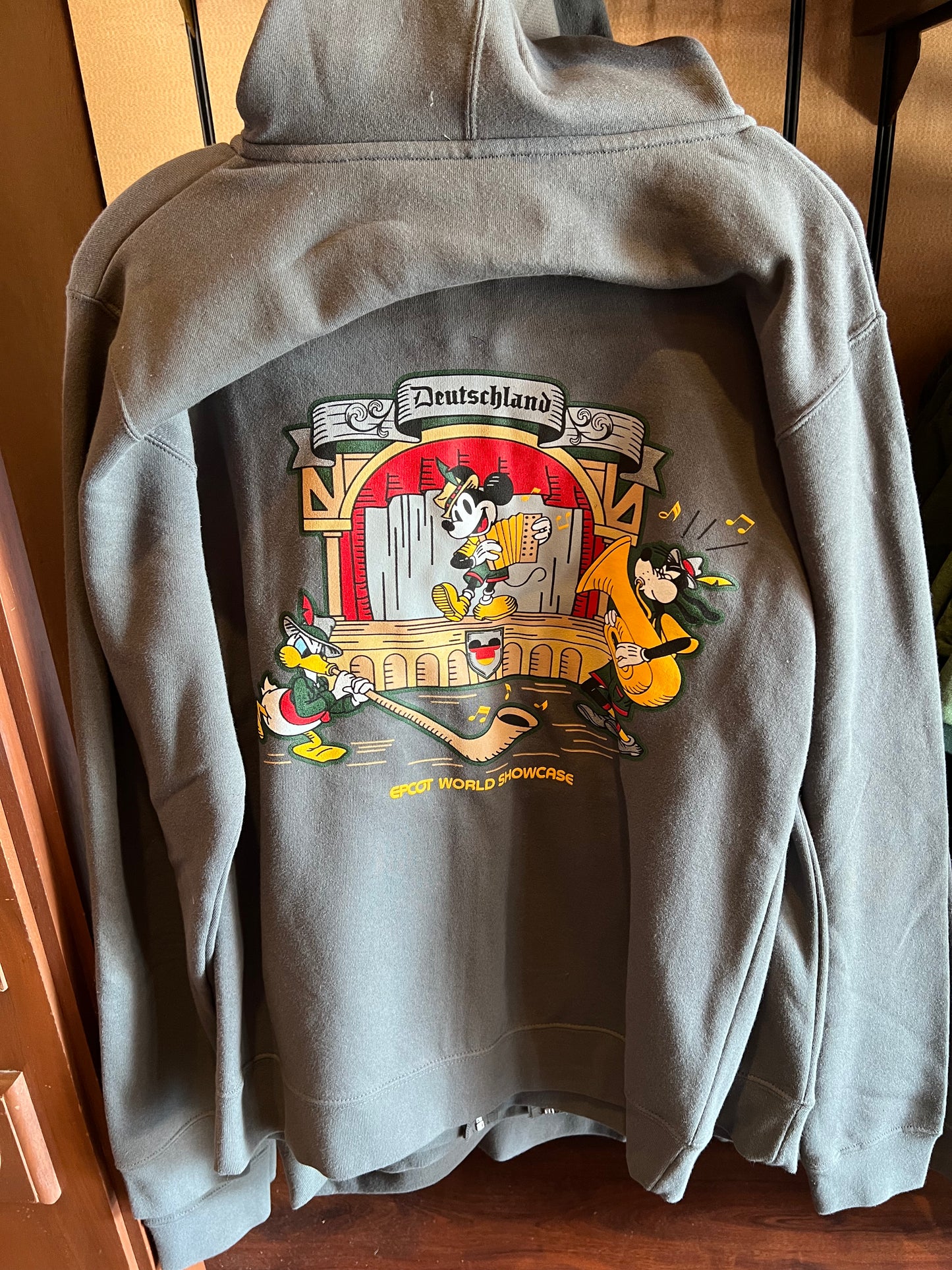 Epcot World Showcase Deutschland Zippered Adult Hoodie