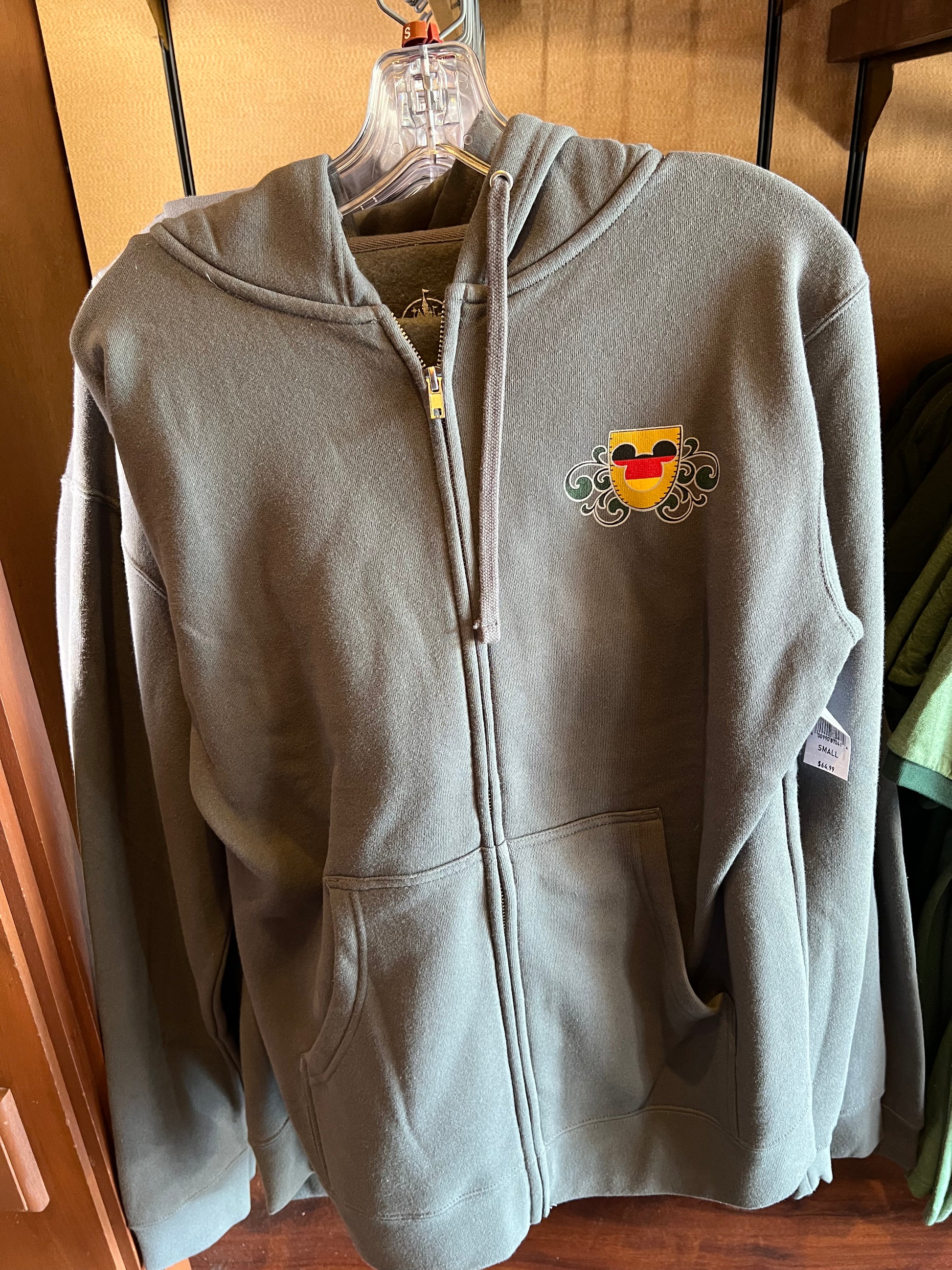 Epcot World Showcase Deutschland Zippered Adult Hoodie