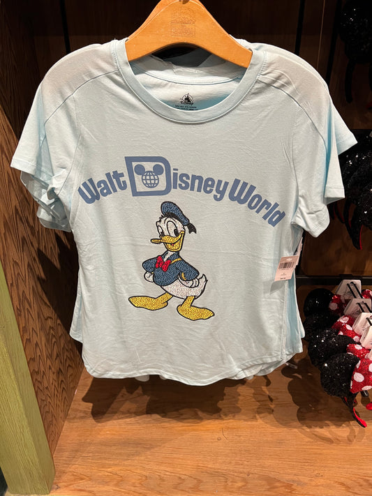 Rhinestone Donald Duck Adult T-Shirt