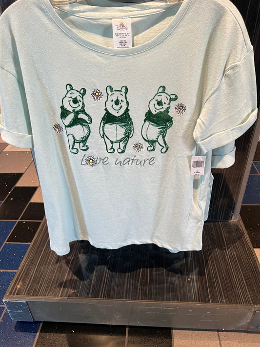 Winnie the Pooh Love Nature Adult T-Shirt