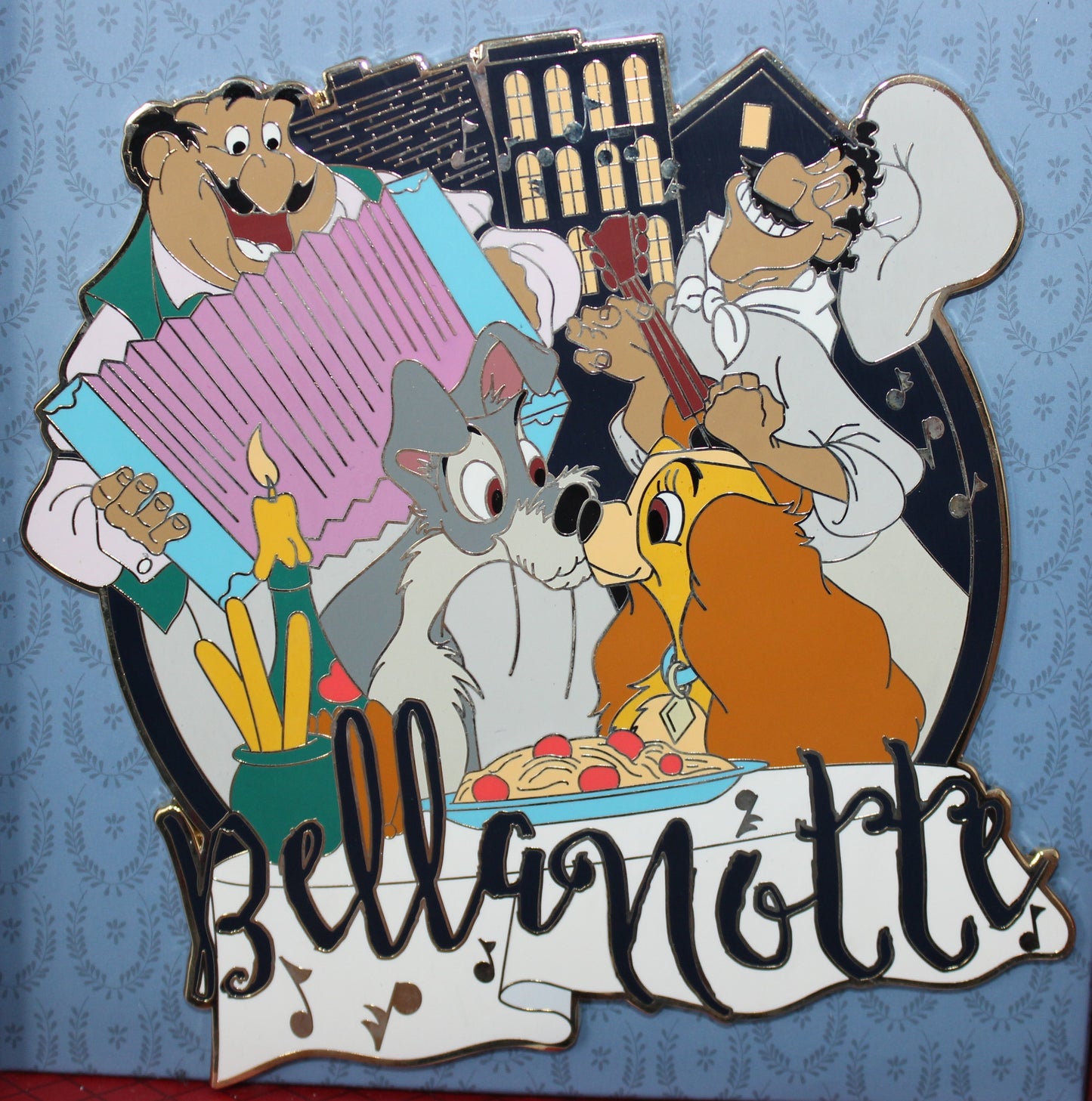 Lady & the Tramp 65th Anniversary Jumbo Disney Pin