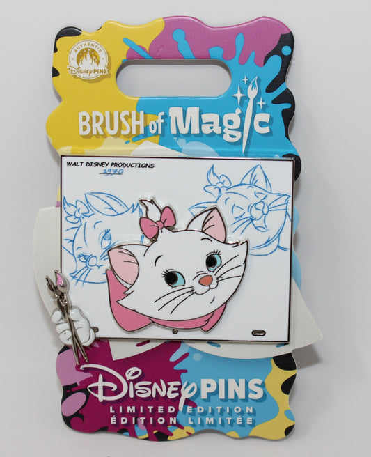 Marie Brush of Magic Limited Edition Disney Pin