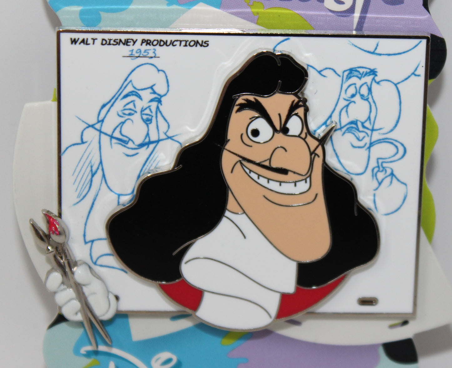 Captain Hook Brush of Magic Limited Edition Disney Pin