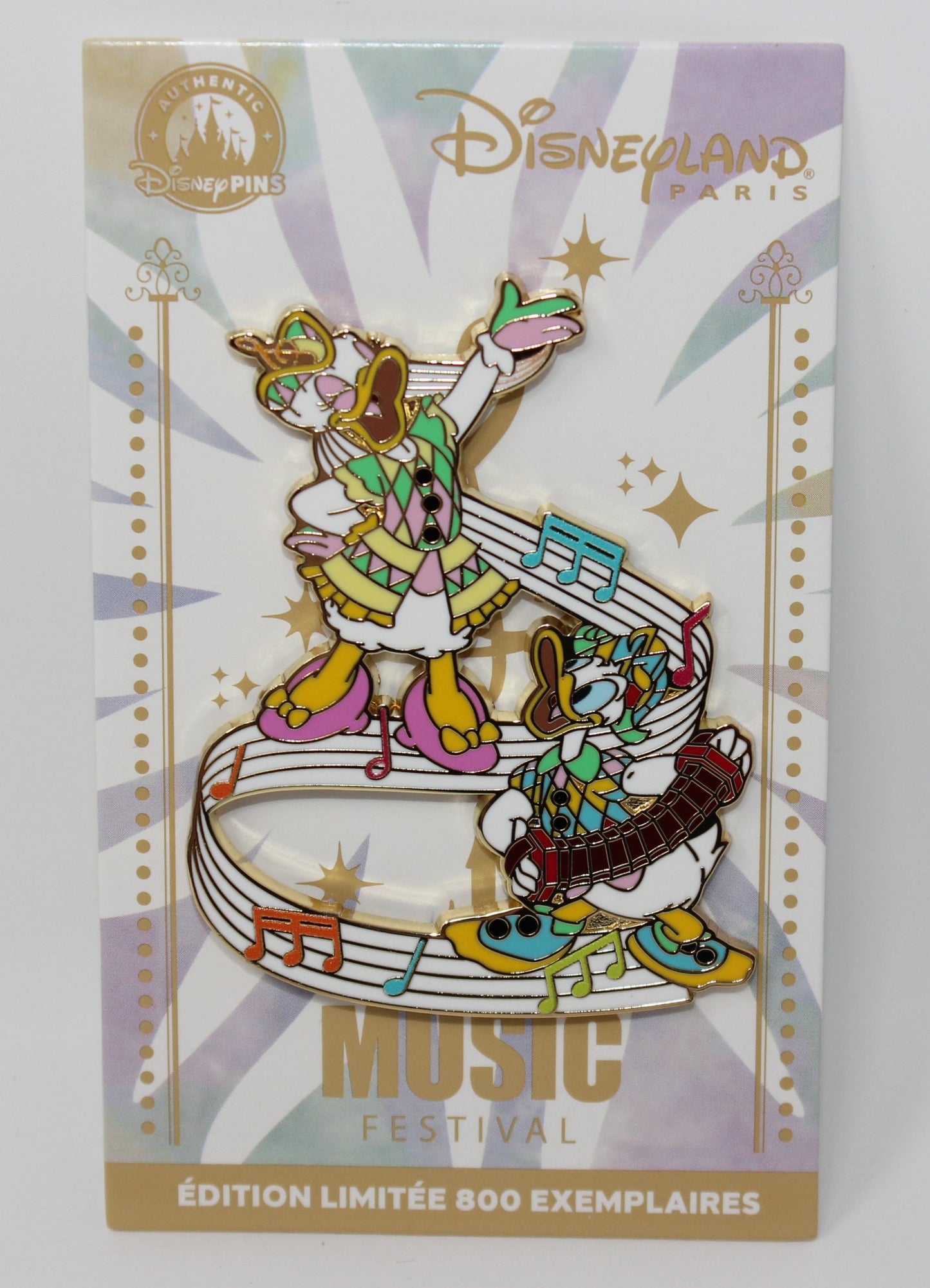Donald & Daisy Duck 2025 Music Festival Disneyland Paris Disney Pin 144/800