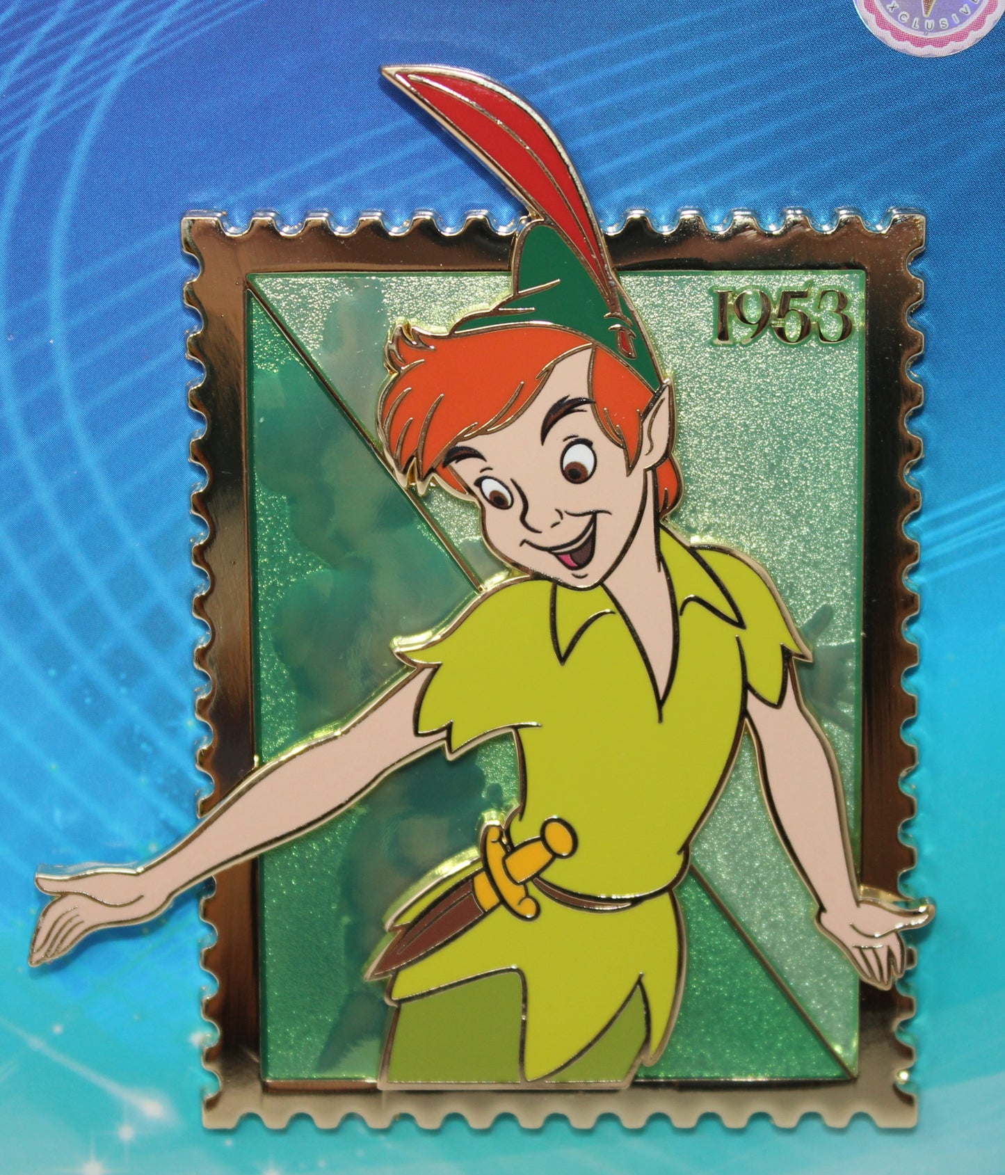Peter Pan Royal Stamps Pink a la Mode Disney Pin