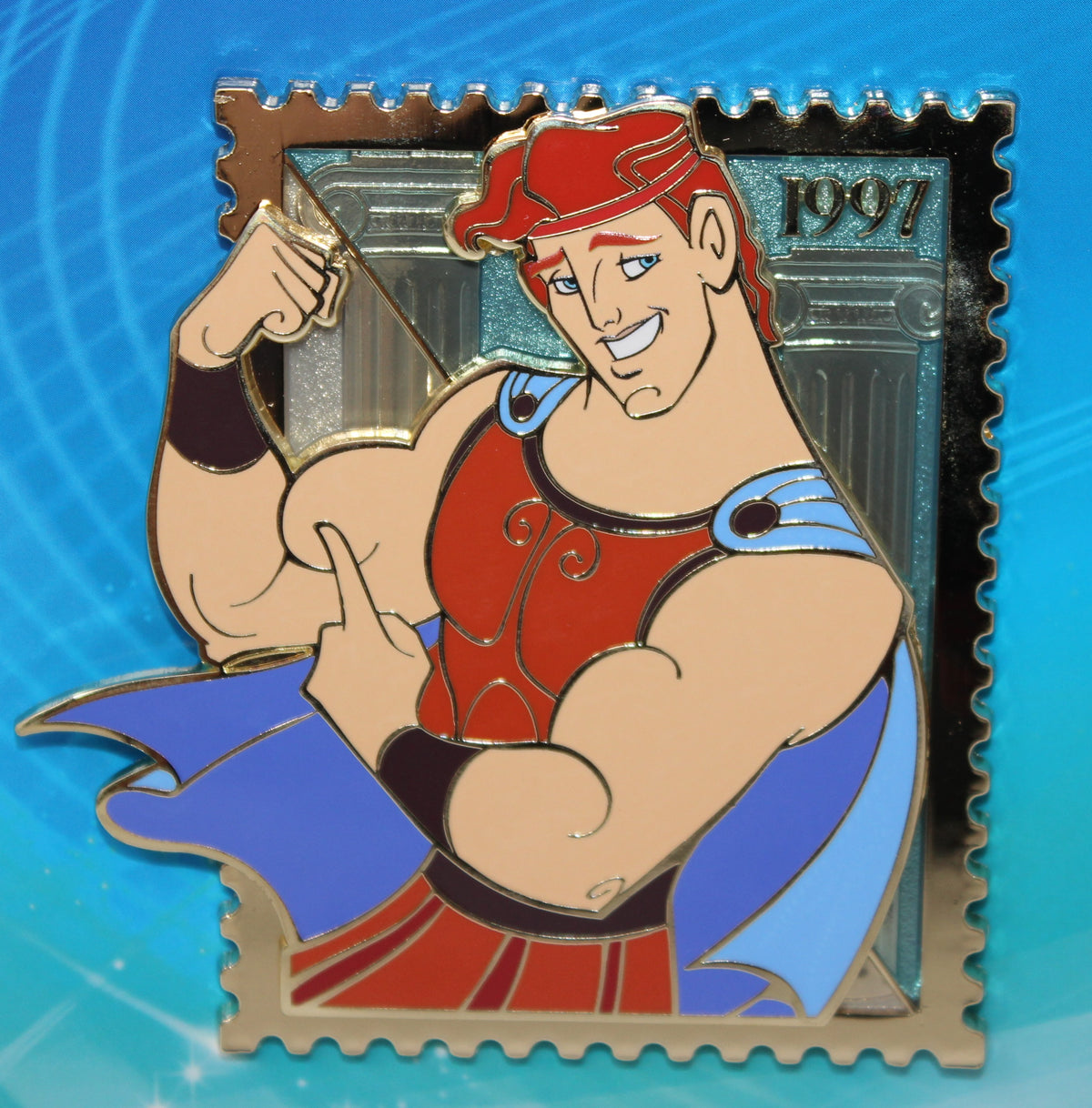 Hercules Royal Stamps Pink a la Mode Disney Pin