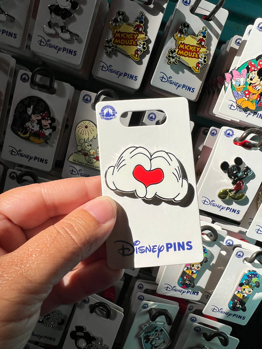 Mickey Mouse Heart Hands Disney Pin