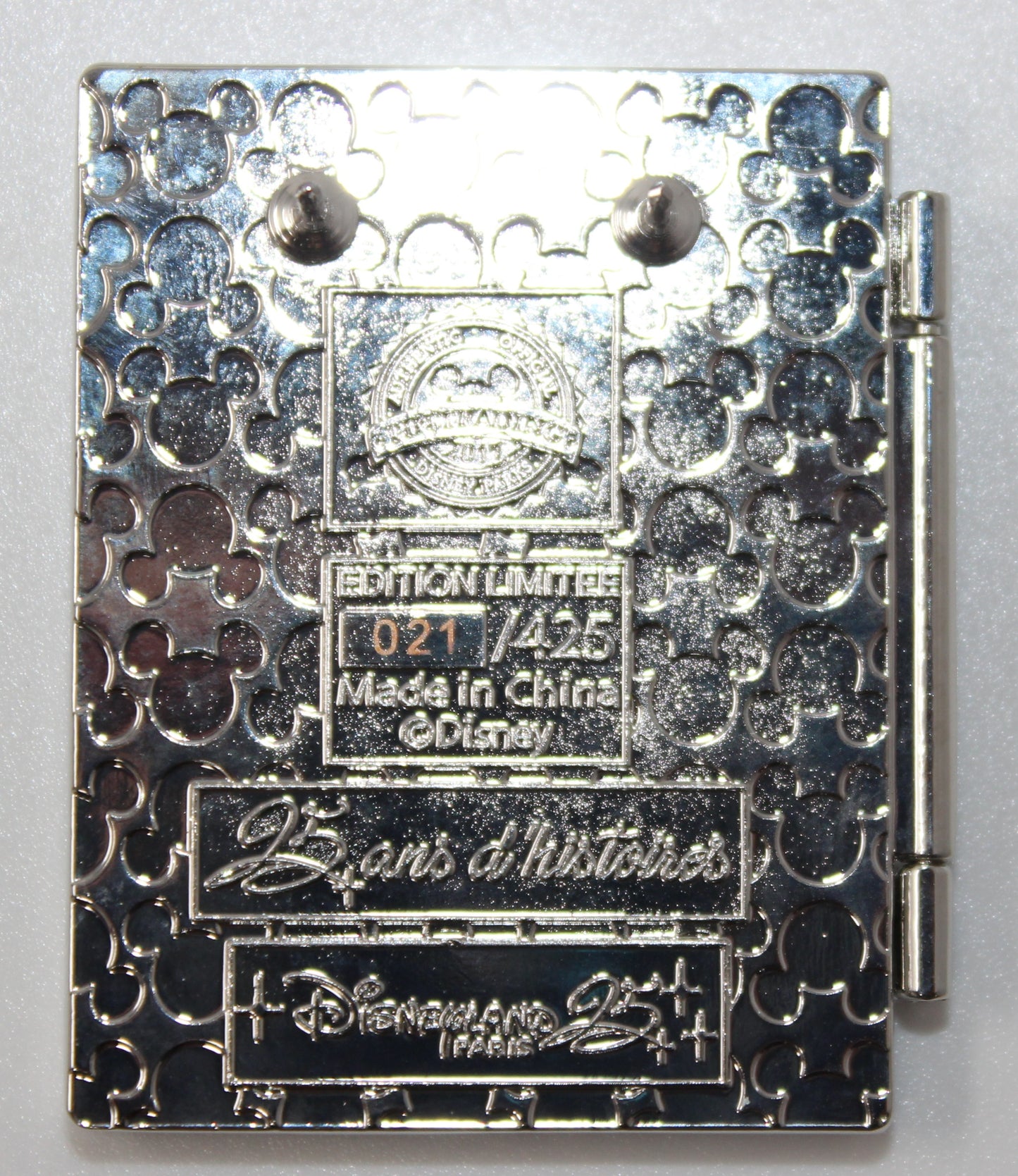 Carl & Russel 25 Years of History Disneyland Paris Disney Pin 021/425