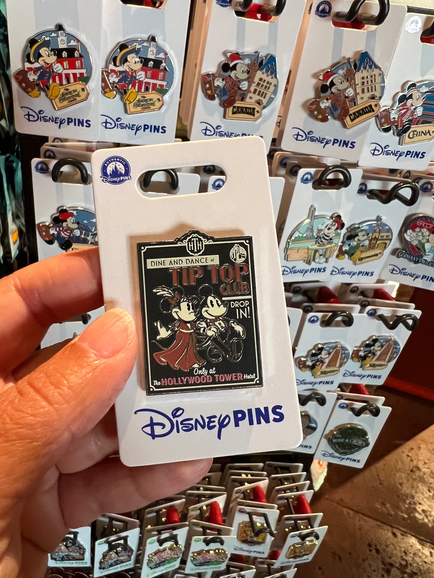 Mickey & Minnie Tower of Terror Disney Pin