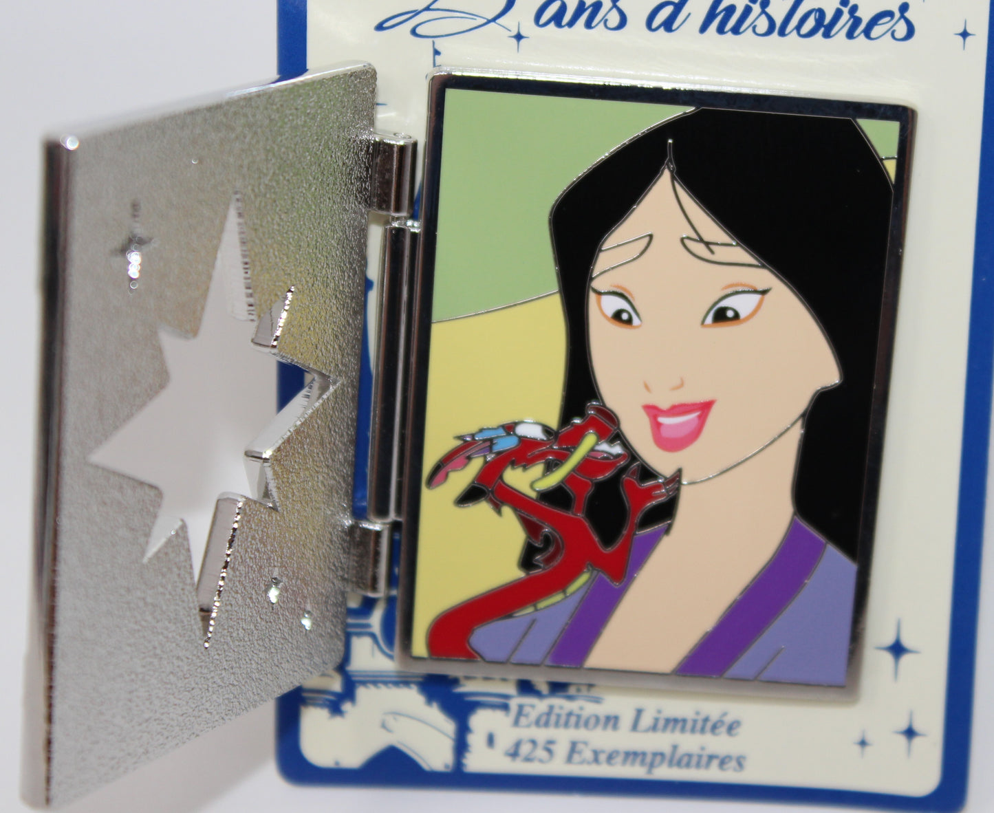 Mulan & Mushu 25 Years of History Disneyland Paris Disney Pin 260/425