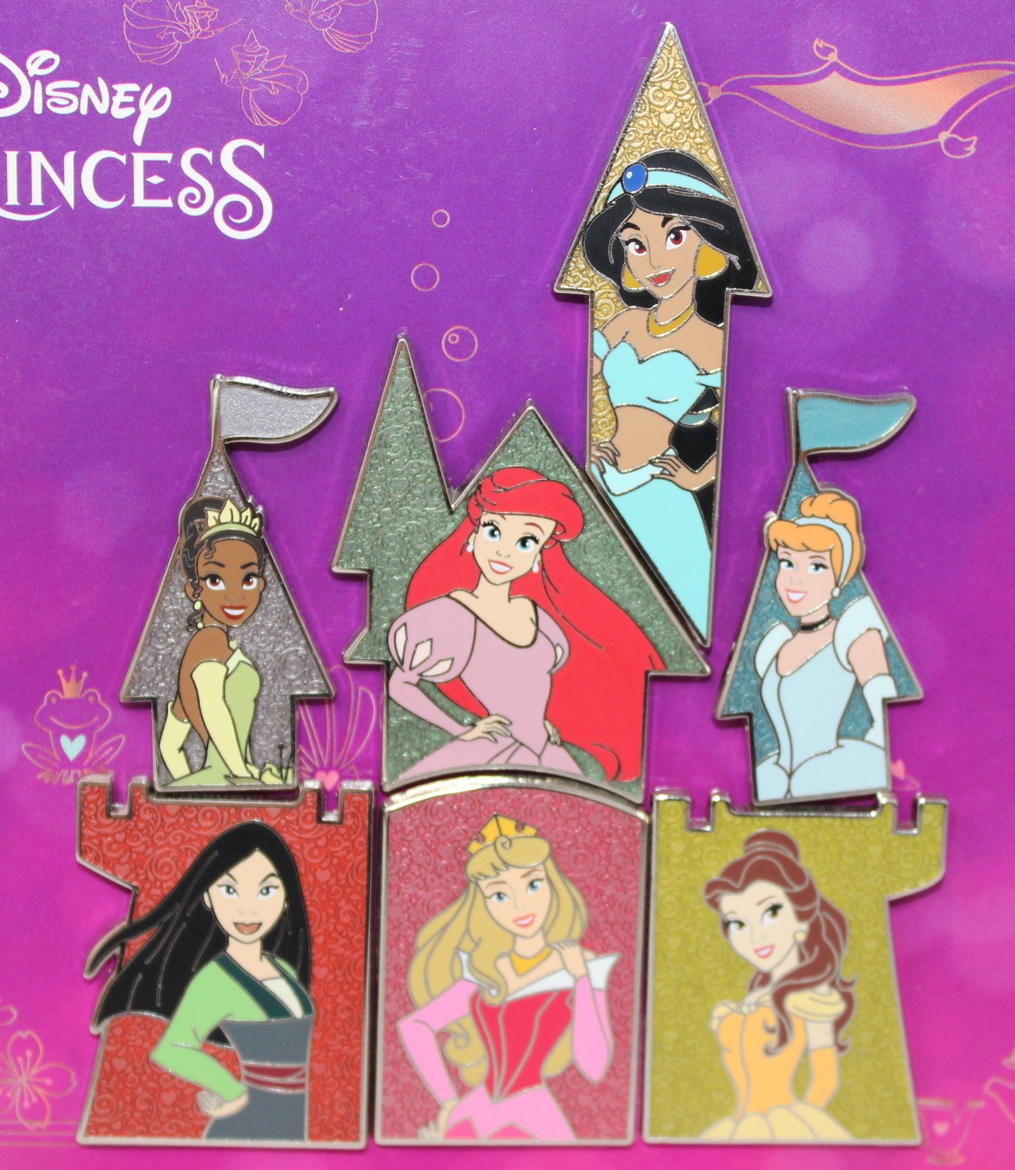 Disney Princess Fantasyland Castle Puzzle Disney Pin Set