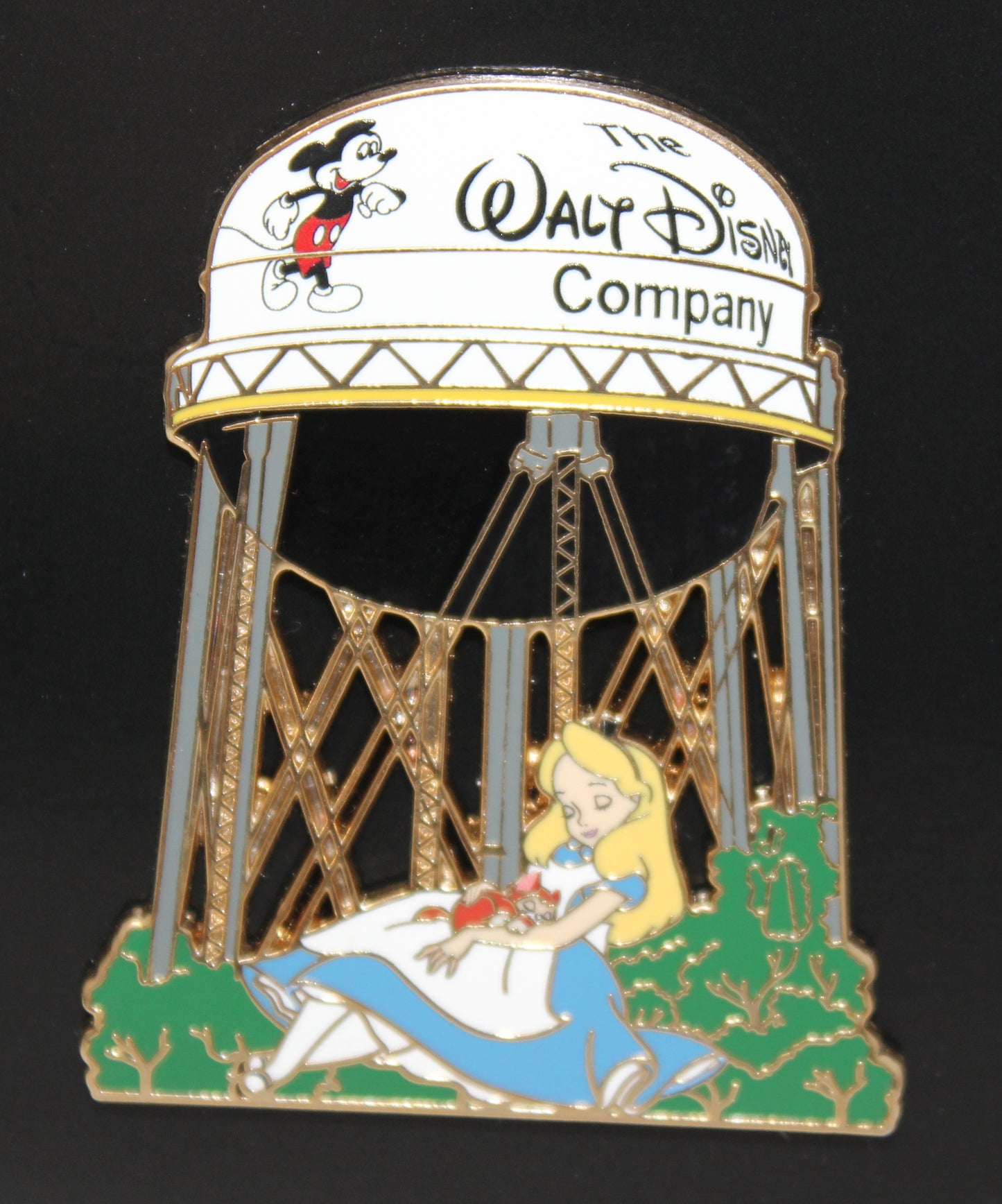 Alice & Dinah Disney Employee Center Water Tower Pin