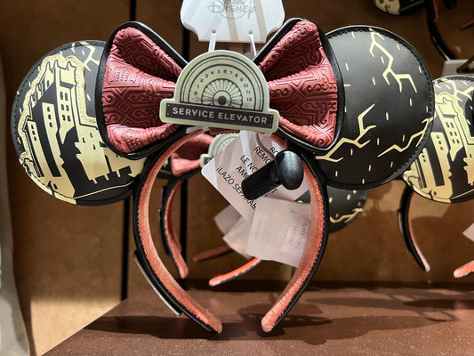 Tower of Terror Service Elevator Lenticular Minnie Mouse Ears Headband
