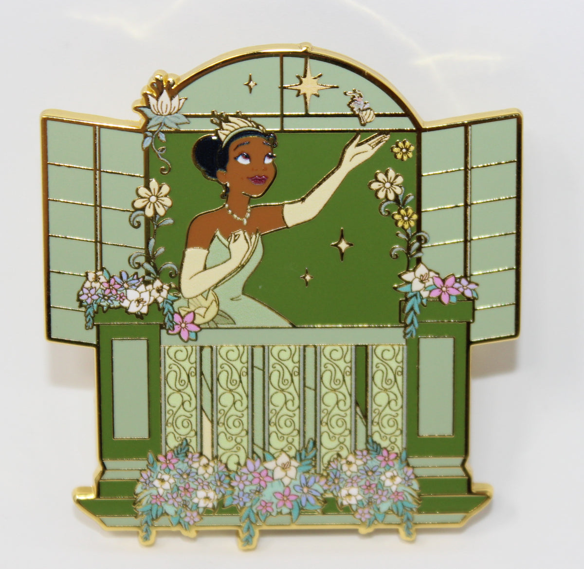 Tiana Disney Princess Balcony Scene Mystery BoxLunch Pin