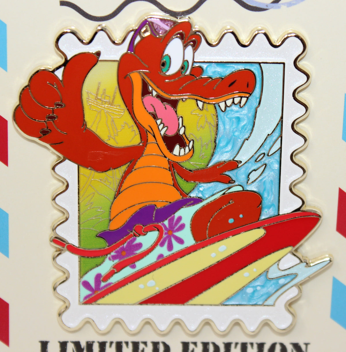 Lagoona Gator WDI Disney Park Stamps Disney Pin