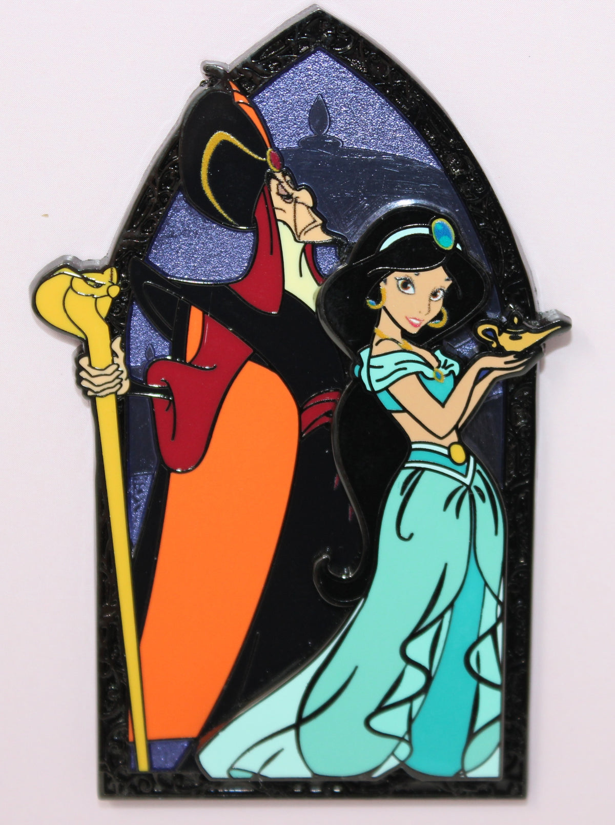 Jasmine & Jafar Good vs. Evil Pink a la Mode Disney Pin