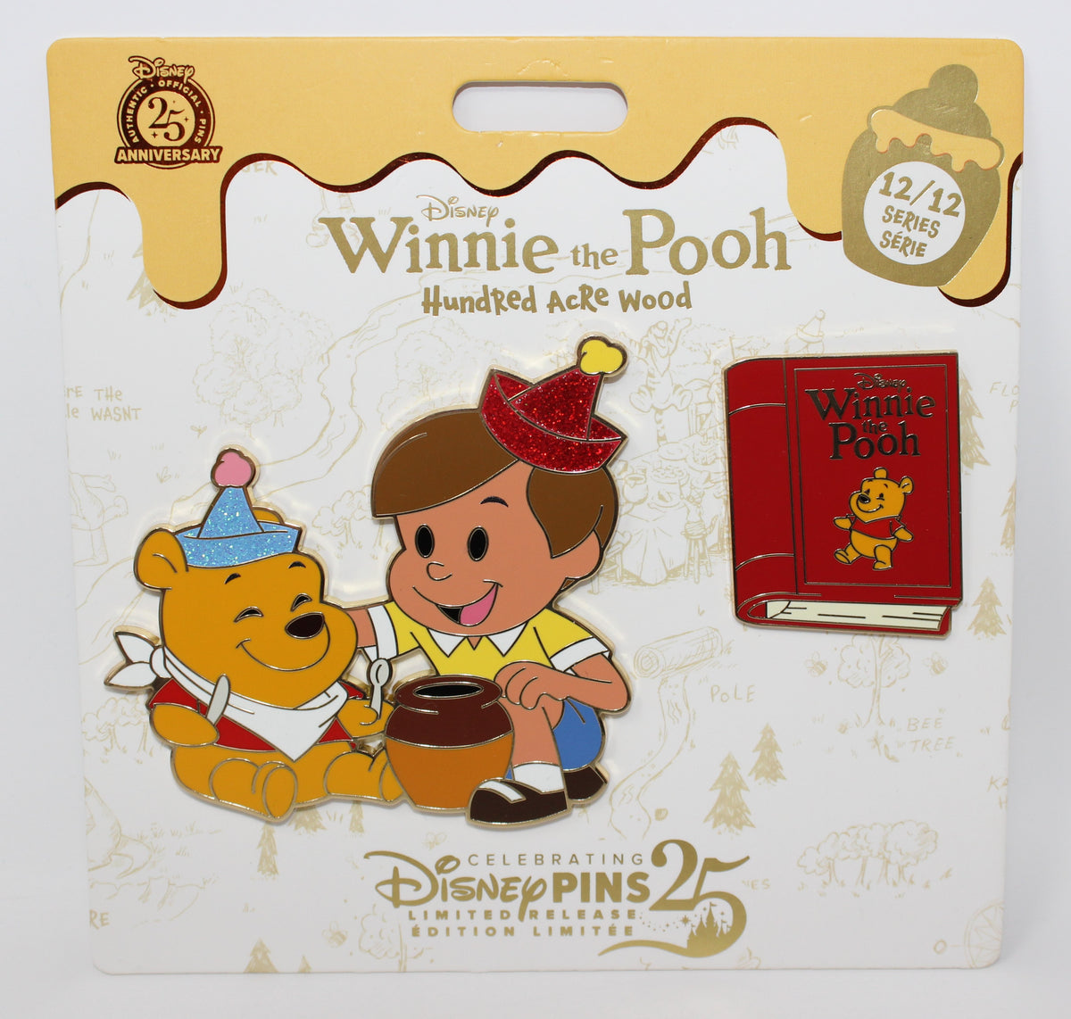 Winnie the Pooh & Christopher Robin Hundred Acre Wood 12/12 Disney Pin Set