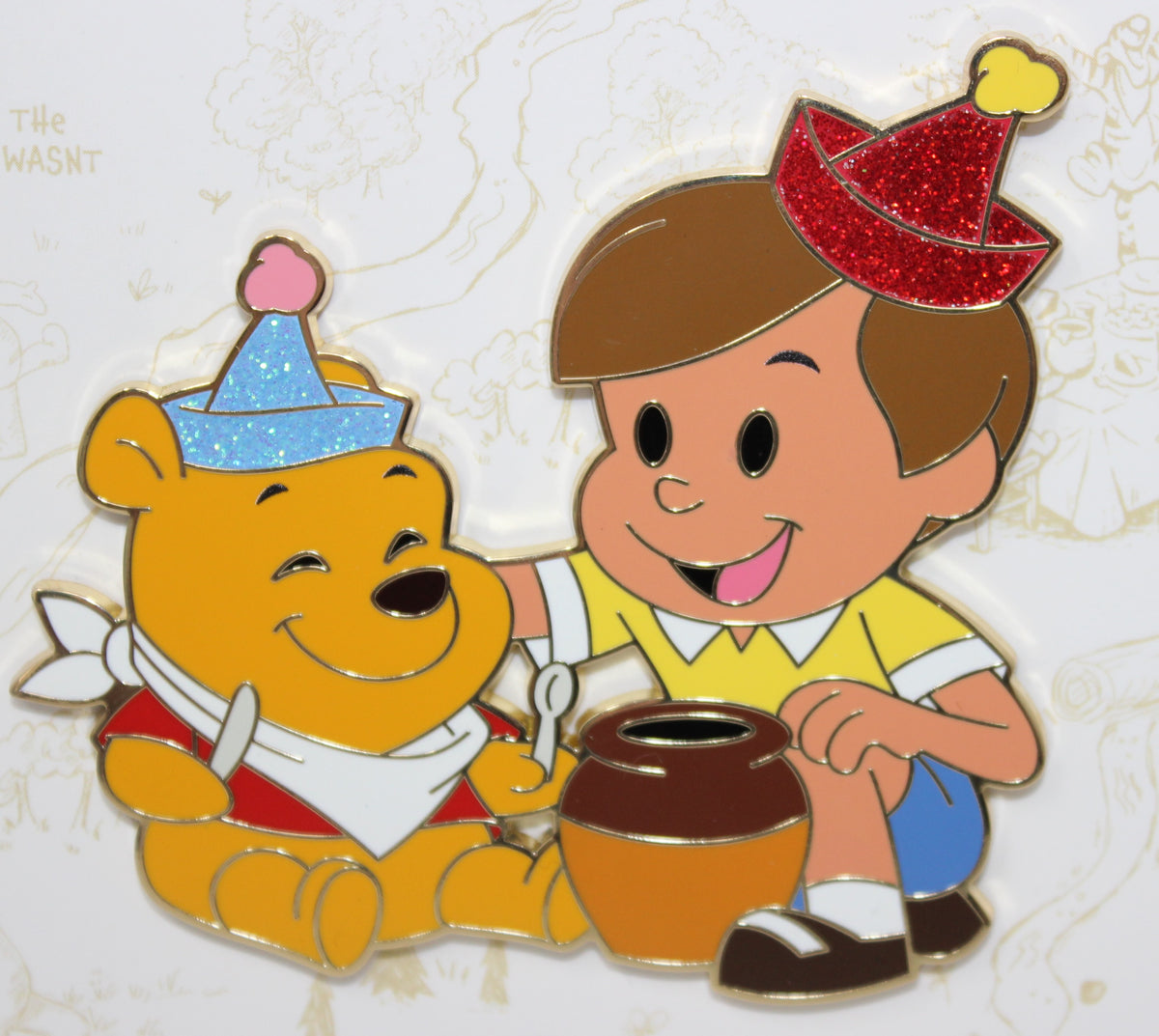 Winnie the Pooh & Christopher Robin Hundred Acre Wood 12/12 Disney Pin Set